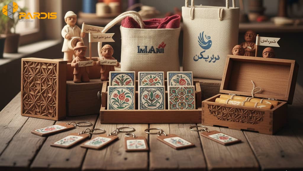 تصویری از انواع مختلفی صنایع دستی تبلیغاتی